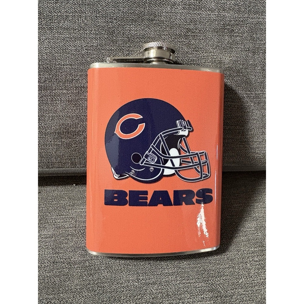 Chicago Bears NFL‎ Stainless Steel Flask, NEW